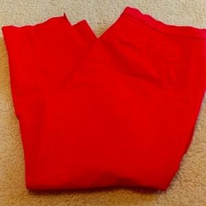 J.Crew red Martie Capri